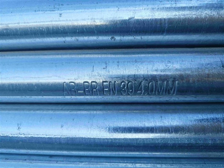 EN 39 HOT DIP GALVANIZED SCAFFOLDING PIPE